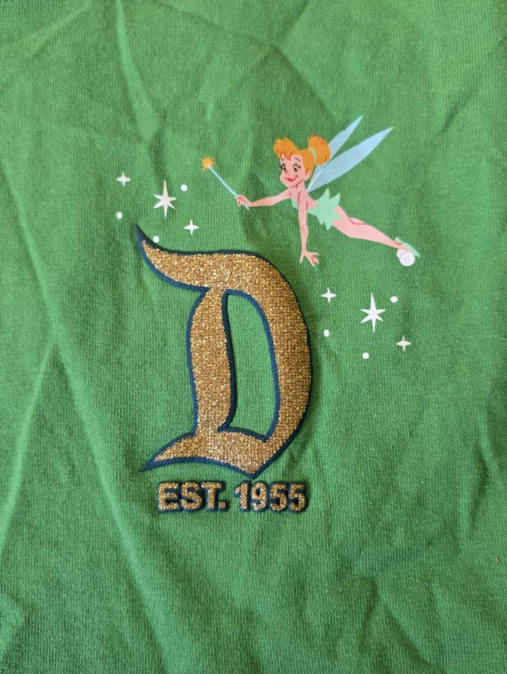 Disney Parks Classics Disneyland Holiday Greetings Spirit Jersey Green Adult NEW - Picture 6 of 15